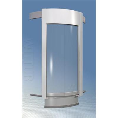 Luna 3600 landing door - glass panels and overdriven mechanism 